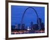 Old Courthouse and Gateway Arch Area along Mississippi River, St. Louis, Missouri, USA-Walter Bibikow-Framed Photographic Print