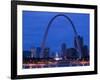 Old Courthouse and Gateway Arch Area along Mississippi River, St. Louis, Missouri, USA-Walter Bibikow-Framed Photographic Print