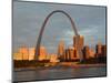 Old Courthouse and Gateway Arch Area along Mississippi River, St. Louis, Missouri, USA-Walter Bibikow-Mounted Photographic Print