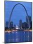 Old Courthouse and Gateway Arch, St. Louis, Missouri, USA-Walter Bibikow-Mounted Photographic Print