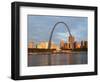 Old Courthouse and Gateway Arch, St. Louis, Missouri, USA-Walter Bibikow-Framed Photographic Print