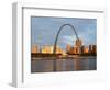 Old Courthouse and Gateway Arch, St. Louis, Missouri, USA-Walter Bibikow-Framed Photographic Print