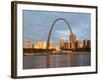 Old Courthouse and Gateway Arch, St. Louis, Missouri, USA-Walter Bibikow-Framed Photographic Print