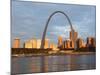 Old Courthouse and Gateway Arch, St. Louis, Missouri, USA-Walter Bibikow-Mounted Photographic Print