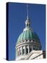 Old Courthouse Dome, Gateway Arch Area, St. Louis, Missouri, USA-Walter Bibikow-Stretched Canvas