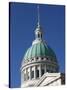 Old Courthouse Dome, Gateway Arch Area, St. Louis, Missouri, USA-Walter Bibikow-Stretched Canvas