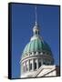 Old Courthouse Dome, Gateway Arch Area, St. Louis, Missouri, USA-Walter Bibikow-Framed Stretched Canvas