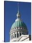 Old Courthouse Dome, Gateway Arch Area, St. Louis, Missouri, USA-Walter Bibikow-Stretched Canvas