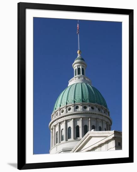 Old Courthouse Dome, Gateway Arch Area, St. Louis, Missouri, USA-Walter Bibikow-Framed Premium Photographic Print