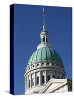 Old Courthouse Dome, Gateway Arch Area, St. Louis, Missouri, USA-Walter Bibikow-Stretched Canvas