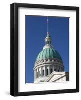 Old Courthouse Dome, Gateway Arch Area, St. Louis, Missouri, USA-Walter Bibikow-Framed Photographic Print