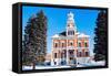 Old Courthouse in Macomb-benkrut-Framed Stretched Canvas