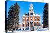 Old Courthouse in Macomb-benkrut-Stretched Canvas