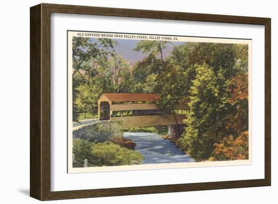 Old Covered Bridge, Valley Ford-null-Framed Art Print