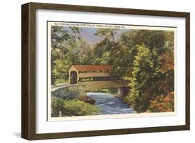 Old Covered Bridge, Valley Ford-null-Framed Art Print