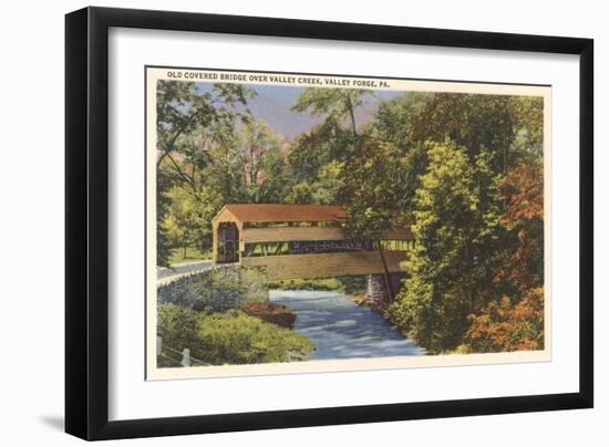 Old Covered Bridge, Valley Ford-null-Framed Art Print