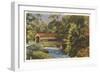 Old Covered Bridge, Valley Ford-null-Framed Premium Giclee Print