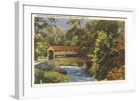 Old Covered Bridge, Valley Ford-null-Framed Art Print