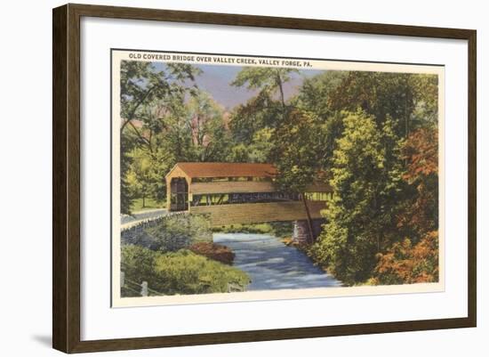 Old Covered Bridge, Valley Ford-null-Framed Art Print