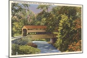 Old Covered Bridge, Valley Ford-null-Mounted Art Print