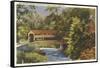 Old Covered Bridge, Valley Ford-null-Framed Stretched Canvas