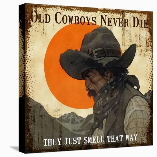 Old Cowboys-null-Stretched Canvas