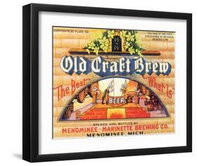 Old Craft Brew-null-Framed Art Print