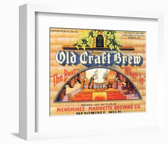 Old Craft Brew-null-Framed Art Print