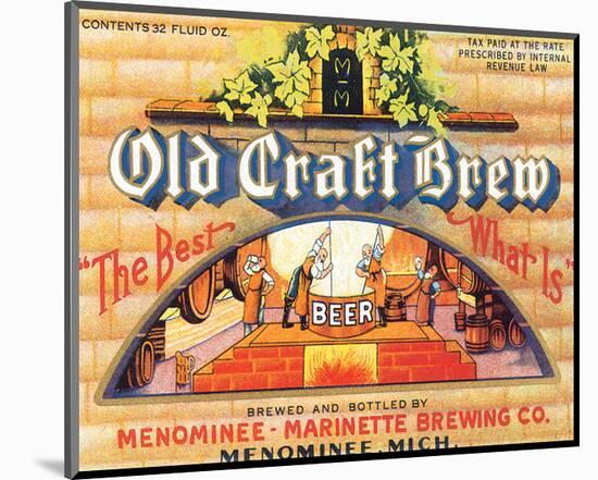 Old Craft Brew-null-Mounted Art Print