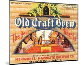 Old Craft Brew-null-Mounted Art Print