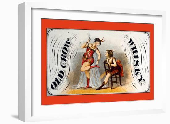 Old Crow Whiskey-null-Framed Art Print