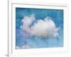 Old Crumpled Background with Clouds-Tanor-Framed Art Print