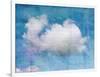 Old Crumpled Background with Clouds-Tanor-Framed Art Print