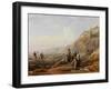 Old Cullercoats, Spate Gatherers-Henry Perlee Parker-Framed Giclee Print