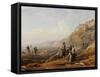 Old Cullercoats, Spate Gatherers-Henry Perlee Parker-Framed Stretched Canvas