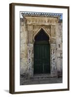 Old Decorated Door, Temple or Mosque-null-Framed Photographic Print