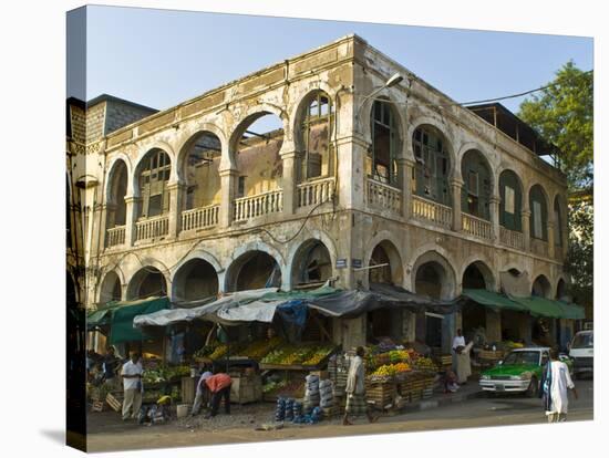 Old Destroyed Italian Colonial Building, Djibouti, Republic of Djibouti, Africa-null-Stretched Canvas