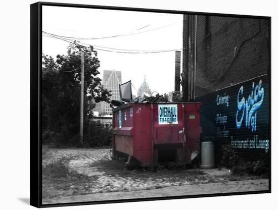 Old Detroit-NaxArt-Framed Stretched Canvas