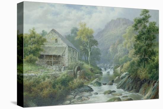 Old Disused Mill, Dolgelly-William Henry Mander-Stretched Canvas