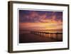 Old Dock Sunset-Matthew Lusk-Framed Giclee Print