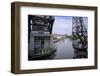 Old Dockside Cranes Frame the Harbour, Bristol, England, United Kingdom, Europe-Rob Cousins-Framed Photographic Print