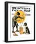 "Old Dog, New Tricks," Saturday Evening Post Cover, July 11, 1931-Frederic Stanley-Framed Giclee Print