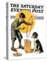 "Old Dog, New Tricks," Saturday Evening Post Cover, July 11, 1931-Frederic Stanley-Stretched Canvas