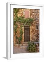 Old Door and House Facade in the Provence-Andrea Haase-Framed Photographic Print