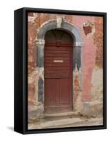 Old Door, Ceske Budejovice, Czech Republic-Russell Young-Framed Stretched Canvas