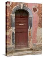 Old Door, Ceske Budejovice, Czech Republic-Russell Young-Stretched Canvas