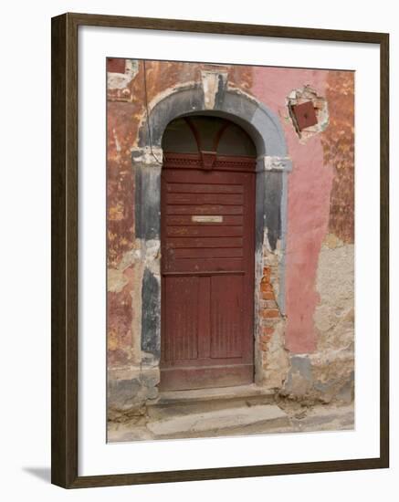 Old Door, Ceske Budejovice, Czech Republic-Russell Young-Framed Photographic Print