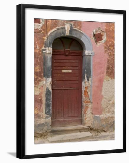 Old Door, Ceske Budejovice, Czech Republic-Russell Young-Framed Photographic Print