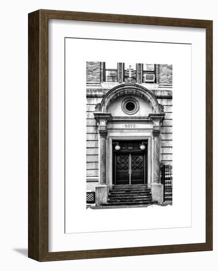 Old Door Entrance to Catholic School Boys Chelsea Winter-Philippe Hugonnard-Framed Photographic Print