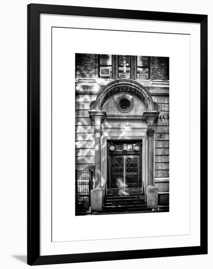 Old Door Entrance to Catholic School Girls Chelsea Winter-Philippe Hugonnard-Framed Photographic Print